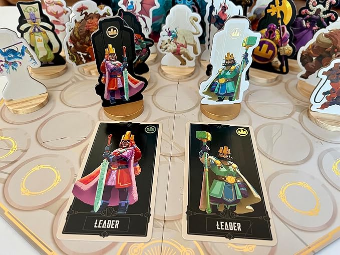 Leaders | Tactical Duel Strategy 2 Player Board Game | Create Alliances Assemble Champions &amp Outsmart Opponents | Quick Competitive Games for Teens Adults &amp Kids Ages 10 &amp Up | 15 Min