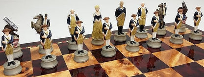 HPL American Revolution/Revolutionary/Independance War Chess Men Set- NO Board