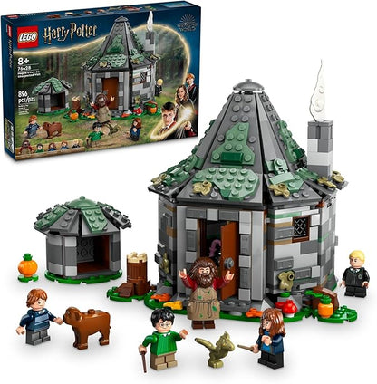 LEGO Harry Potter Hagrid's Hut: an Unexpected Visit - Harry Potter Toy for Boys &amp Girls Ages 8+ - Kids Building Toys W/Buildable House 7 Minifigures &amp Dragon - 76428