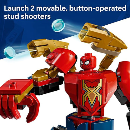 LEGO Marvel Mech Battle: Spider-Man vs. Doc Ock Building Toys for Kids - Super Hero &amp Villain Poseable Mech Toys W/3 Marvel Minifigures for Kids &amp Fans Ages 6+ - Gift Idea for Birthdays - 763