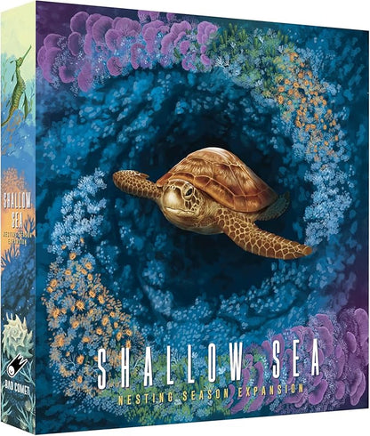 Shallow Sea Board Game – Strategy Tile-Placement Game for Adults &amp Families | 1–4 Players 30–45 Min Play | Build Coral Reef Ecosystem Ocean Puzzle Game Nature-Inspired (Nesting Season Expansion
