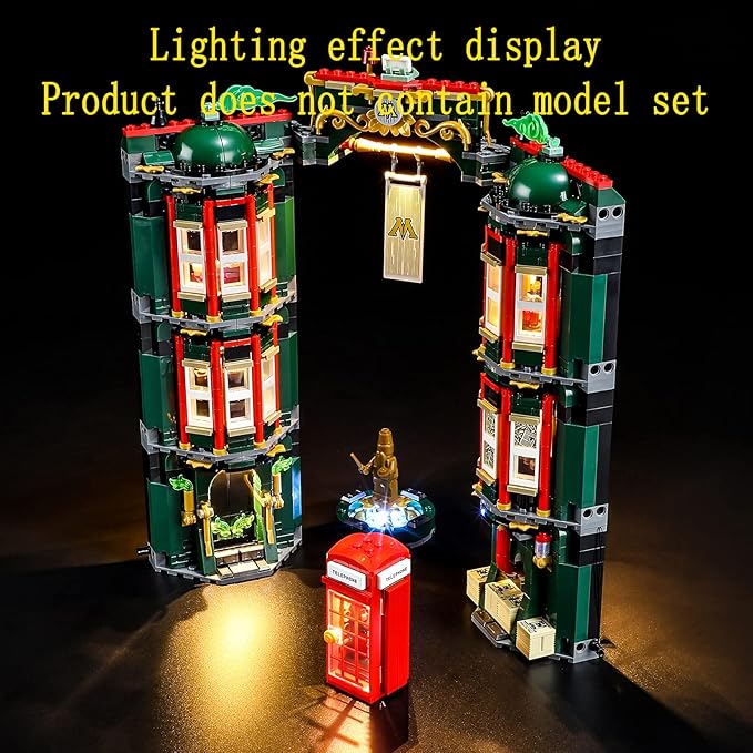 LED Light Kit Compatible with Lego The Ministry of Magic - Lighting Set for 76403 Building Model (Model Set Not Included)