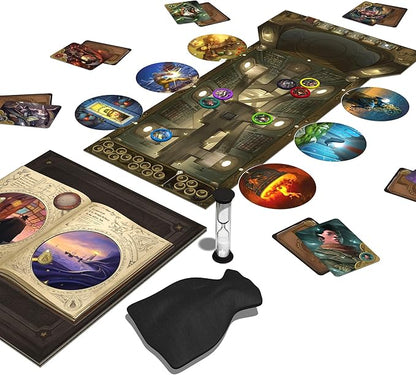Obscurio Board Game - Navigate The Sorcerer's Library in This Intriguing Game! Cooperative Game for Kids and Adults Ages 10+ 2-8 Players 45 Minute Playtime Made by Libellud
