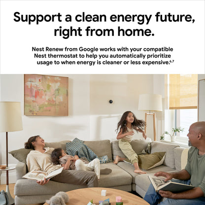 Google Nest Learning Thermostat - 3rd Gen (2015) - Programmable Smart Thermostat for Home - Works with Alexa - Stainless Steel