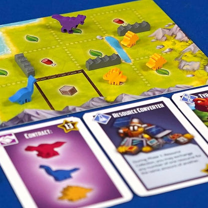 Tiny Epic Dinosaurs Deluxe | Strategic Worker Placement Game Includes Laboratory Mini Expansion | 1-4 Players Ages 14+ | Dino Ranching &amp Resource Management Board Game