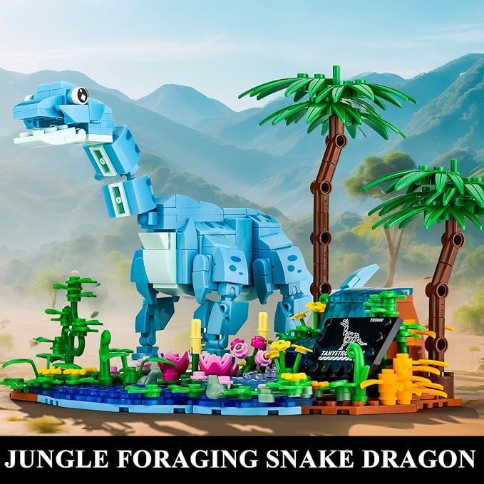 BNG Dinosaur World Building SetJurassic Animal Building Collection Toys Gifts for Adults(541PCS)