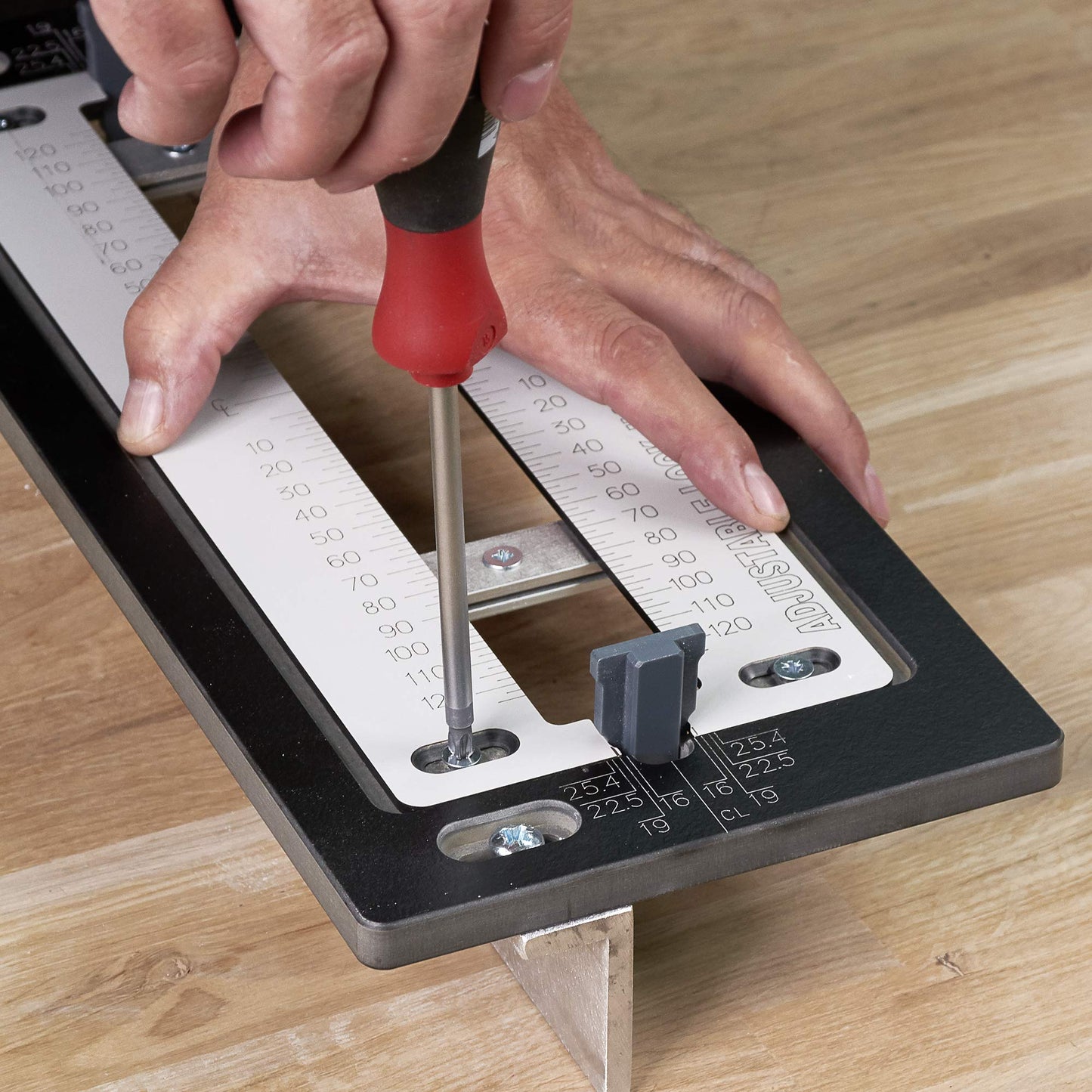 Trend Adjustable Trade Lock Jig for Mortice Lock and Latch Faceplates, Lock/JIG/B,Black