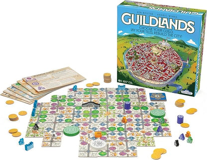 Guildlands - Choose Your Guild Lay Your Tiles Rebuild The City! - for 2 to 6 Players Ages 10 and up