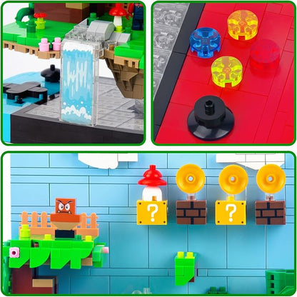 Super Game Building SetsCool Building Blocks Kits for Adults 3D Anime Scene Model Creative Idea Gift for Teens Adults 14+ (1256 Pieces)