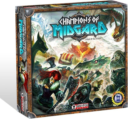 Grey Fox Games Champions of Midgard | Viking Themed Strategy Game | 2-4 Players | 90 Minutes