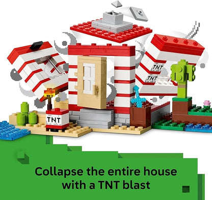 LEGO Minecraft The TNT Jungle House Building Toy - Minecraft Toy for Boys and Girls Ages 8+ - Gift for Birthdays - Video Game Playset for Fans - 21275
