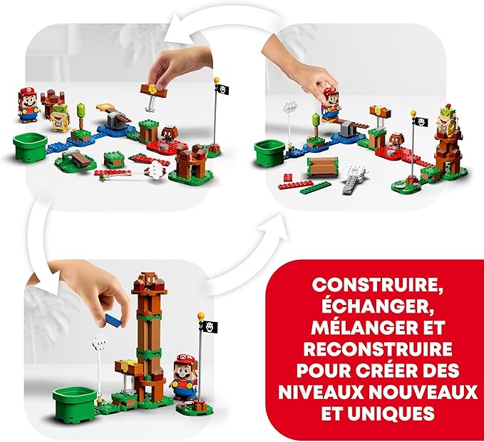 Lego Super Mario Adventures with Mario Starter Course Set Buildable Toy Game Collectible Gifts for Kids Boys &amp Girls 6 Plus Year Old with Interactive Figure 71360