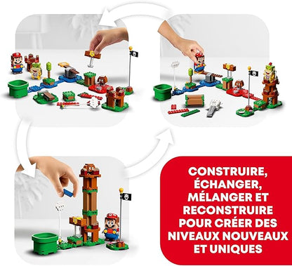 Lego Super Mario Adventures with Mario Starter Course Set Buildable Toy Game Collectible Gifts for Kids Boys &amp Girls 6 Plus Year Old with Interactive Figure 71360