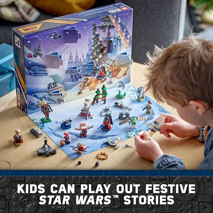 LEGO Star Wars 2023 Advent Calendar 75366 Christmas Holiday Countdown Gift Idea with 9 Star Wars Characters and 15 Mini Building Toys Discover New Experiences and Daily Collectible Surprises