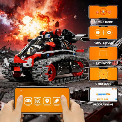 MagicKidz Robot Building Kits for Kids - STEM Birthday Gifts for 6 7 8 9 10 11 12+ Year Old Boys - 3 in 1 Robotics Toy with APP &amp Remote Control Coding Educational DIY Science Project