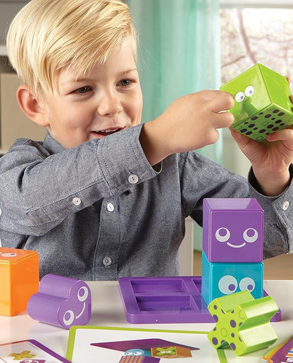 Learning Resources Mental Blox Jr. Early Logic Game - 8 Pieces Ages 4+ Educational Games for Kids Brain Teaser Games and Puzzles STEM Games 3-D Puzzles Critical Thinking for Kids