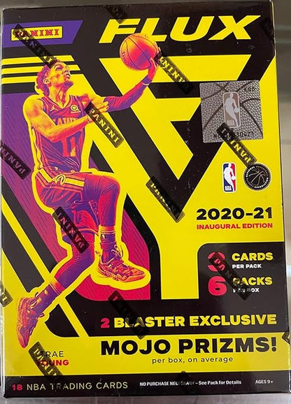 2020-21 Panini Flux Basketball Baster Box NBA 6 Packs Per Box 3 Cards Per Pack Factory Sealed