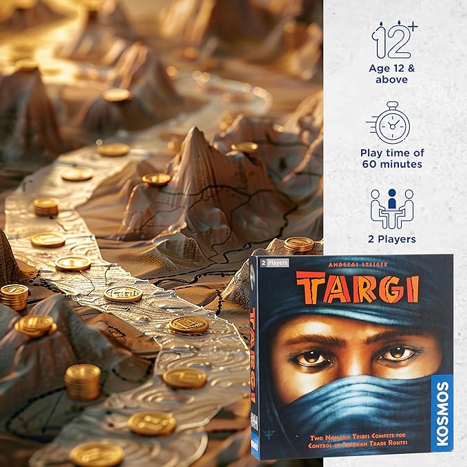 Thames &amp Kosmos | Targi | Two Player Game | Strategy Board Game | Golden Geek Award Nominee | Kennerspiel Des Jahres Award Finalist
