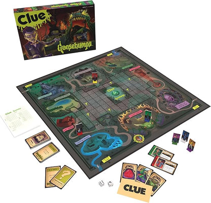 CLUE: Goosebumps Classic Board Game Inspired R.L. Stine’s Goosebumps Novels Thwart Slappy's Sinister Plan with Friends and Family of All Ages Officially Licensed Scholastic Merchandise