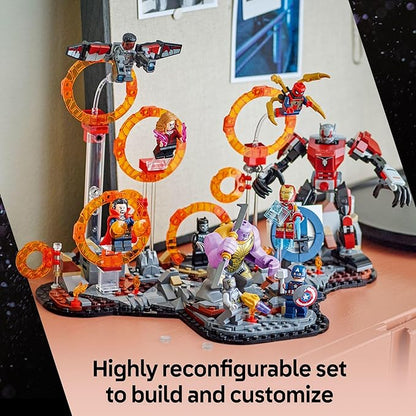 LEGO Marvel Avengers: Endgame Final Battle - Super Hero Building Set for Kids Ages 10+ - 10 Figures Including Iron Man Black Panther and Iron Spider - Birthday Gift for Boys and Girls - 76323