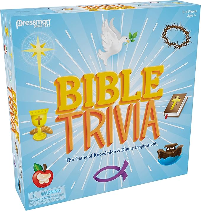 Bible Trivia by Pressman - The Game of Knowledge &amp Divine Inspiration Multi Color