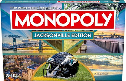 Monopoly Board Game – Jacksonville FL Edition: 2-6 Players Family Board Games for Kids and Adults Board Games for Kids 8 and Up Ideal for Game Night