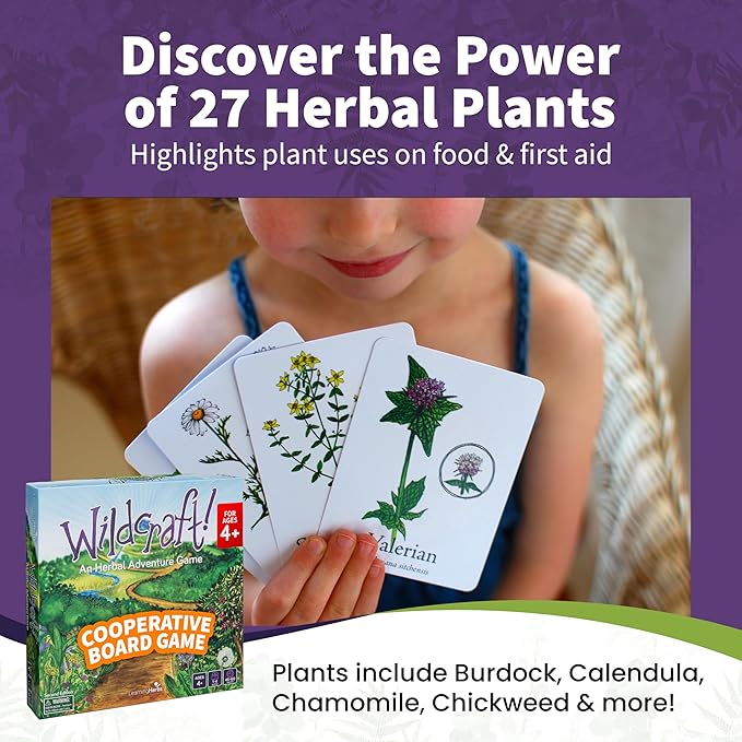 Wildcraft! Board Game – Cooperative Educational Board Game for Kids 4–6 &amp Families – Nature &amp Herb Learning Game – Family Board Games for Kids – Herbal Adventure Cooperative Game