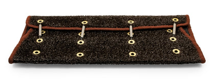 Camco 42949 RV Step Rug (Premium Radius Wrap Around Step Rug, Turf Material (22" Wide) - Brown)