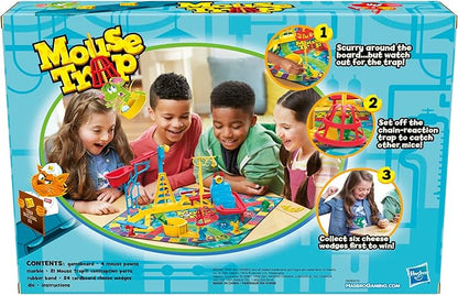 Hasbro Gaming Mouse Trap Board Game for Kids Ages 6 and Up Classic Game for 2-4 Players with Easier Set-Up Than Previous Versions