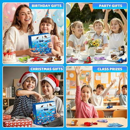 32 Pack Marine Animals Building Blocks - 846PCS Kids Party Favors Educational Toy Goodie Bag Stuffers Classroom Prizes Valentines Easter Birthday Gifts for Boys Girls 6-12
