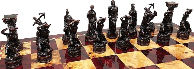 32 Piece Themed Set of Chess Men Pieces - NO Board (Greek)
