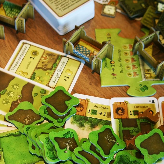 Agricola (Revised Edition) Farmers of The Moor Expansion | Strategy Game for Adults and Teens | Advanced Board Game | Ages 12+ | 1-4 Players | Avg. Playtime 90 Minutes | Made by Lookout Games