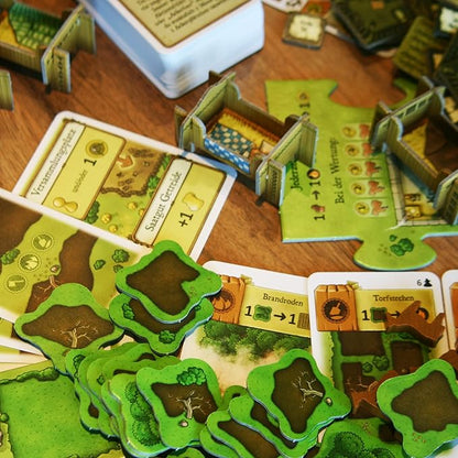 Agricola (Revised Edition) Farmers of The Moor Expansion | Strategy Game for Adults and Teens | Advanced Board Game | Ages 12+ | 1-4 Players | Avg. Playtime 90 Minutes | Made by Lookout Games