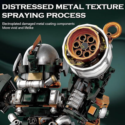 HIGH GODO Mech Robot Building Set Destroy Warrior City Soldier Mech Model Building Kit with Weapons Creative Cool Robots Toys Gift for Teens Adults 14+ (587 PCS)