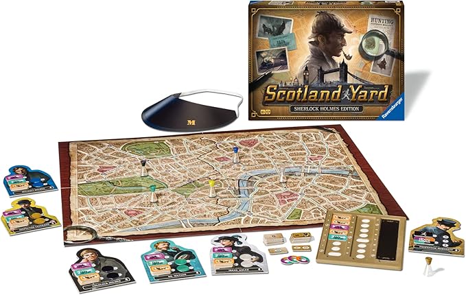 Ravensburger Scotland Yard Sherlock Holmes Edition - Strategy Game for Ages 8+ | Engaging Brain Teaser | Ideal for Family Game Night Award-Winning Game