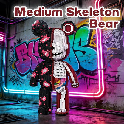 Skeleton Bear Building Blocks (5800 PCS) Creative Animal Brick Set for Kids &amp Adults Micro Building Blocks Teddy Blocks Children Toys for Christmas Halloween Anniversary