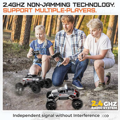 BEZGAR Remote Control Monster Trucks for Boys Age 4-7 - 1:14 All Terrain Rc Truck for Kids with Rechargeable Battery 2.4GHz Remote Control Cars for 8-12 Year Old Boys Girls Monster Trucks Toys