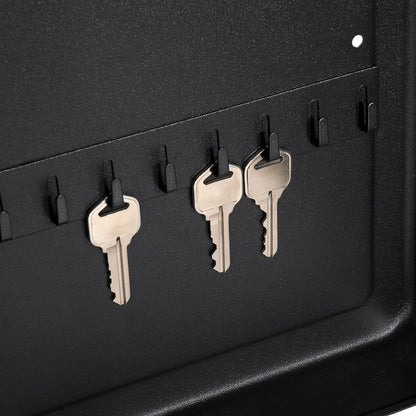Barska Wall Mount Key Cabinet with Combination Code – Steel Locking Key Organizer Box for Home, Office, Business, Rental Property, and Commercial Use