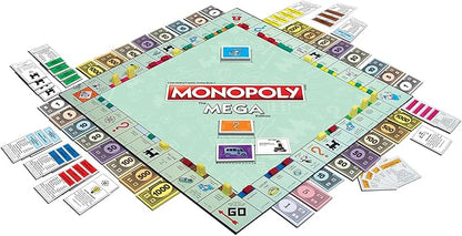 Monopoly The Mega Edition by Winning Moves Games USA a Bigger and Faster Version of Monopoly with the Speed Die for 2 to 8 Players Ages 8 and up (1104)