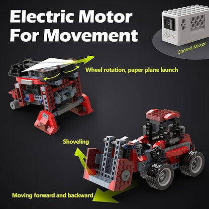 8 in 1 STEM Kits for Kids Age 6-8 DIY Electronic Monster Truck Building Kit STEM Toys for Boys Craft Projects 8-10 Build Robot DIY Activity for Ages 6 7 8 9 10 11 12 + Years