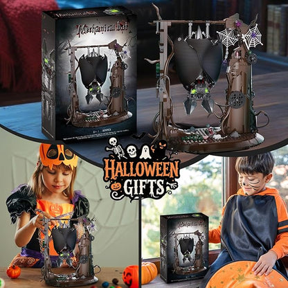 Halloween Bat Building Block Sets for Adults Compatible with Lego 839PCS Bat Model Toy Home and Office Decor Collextible for Teens Boys 8+
