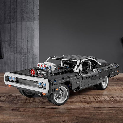 LEGO Technic Fast &amp Furious Dom's Dodge Charger 42111 Building Toy - Racing Car Model Building Kit Iconic Movie Inspired Collector's Set Gift Idea for Kids Teens and Adults Ages 10+