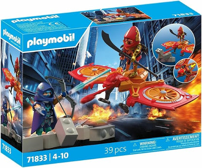 Playmobil Hero Drone Fight with Evil Ninja