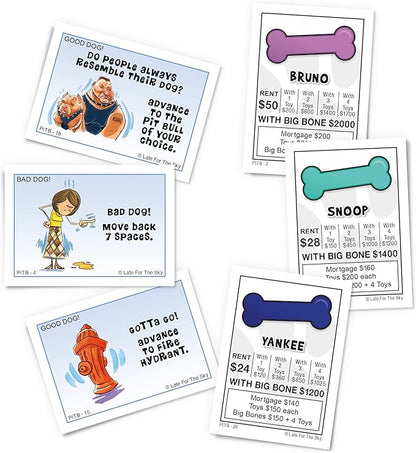 Late for The Sky Pit Bull-Opoly Board Game for Families – Dog Lover Party Game Ages 8+ 2-6 Players Quick or Classic Play Collectible Pit Bull Theme