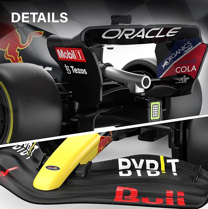 Voltz Toys Authentic Licensed 1:18 F1 RedBull Rb18 Car Remote Control Car - F1 Collection RC car Series for Kids and Adults - 2.4GHz RC Car for Gift (1:18 RedBull Rb18(NO.11))