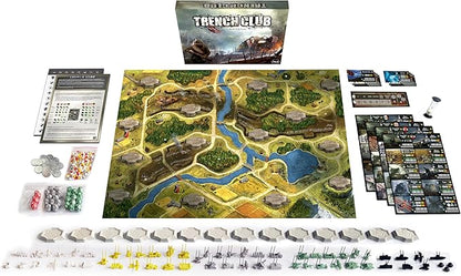 Trench Club WWI War Miniatures Strategy Board Game Ages 14+ 1-4 Players 2+ Hours Playing Time