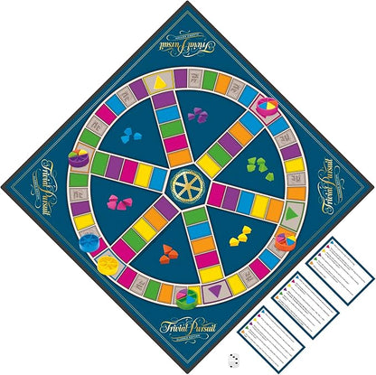 Trivial Pursuit Classic Edition Board Game for Adults and Teens Ages 16 and Up Trivia Game for 2-6 Players
