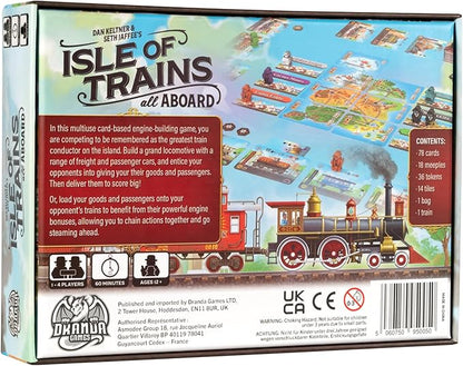 Isle of Trains: All Aboard Base Game by Dranda Games Strategy Board Game for 1 to 4 Players and Ages 12+