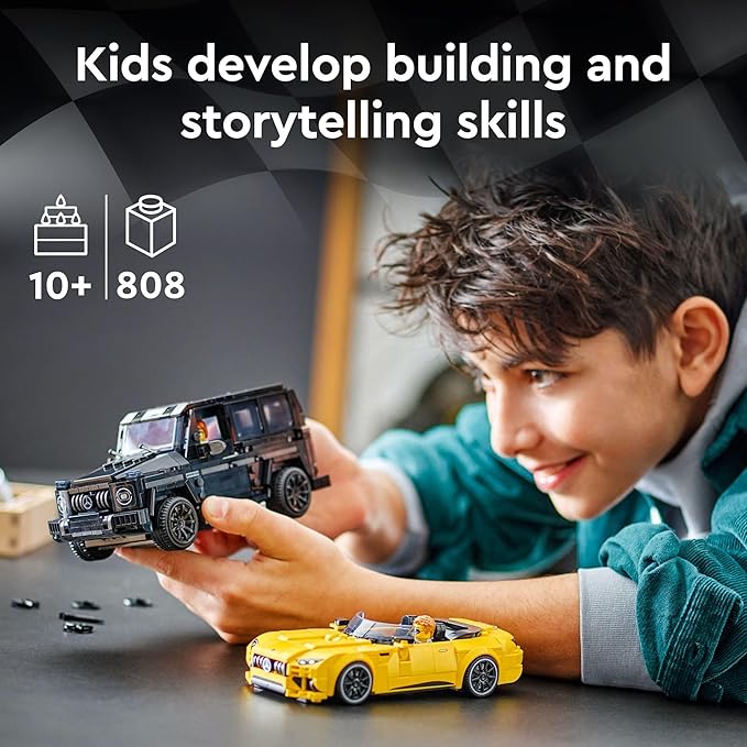 LEGO Speed Champions Mercedes-AMG G 63 &amp SL 63 Building Toys - Kids Pretend Play Toy Cars for Boys &amp Girls Ages 10+ Years - Gifts for Christmas - 76924