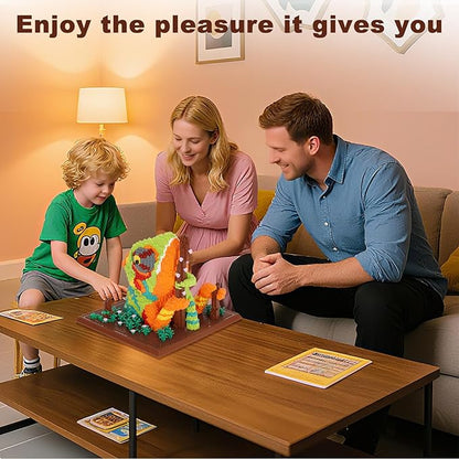 3D Wall Art Chameleon Animal Micro Building Blocks Set for Adults 2688 PCS Unique Home Decor &amp Creative Table Display Creative Gift Toy for Art Enthusiasts And People Who Love Building Blocks